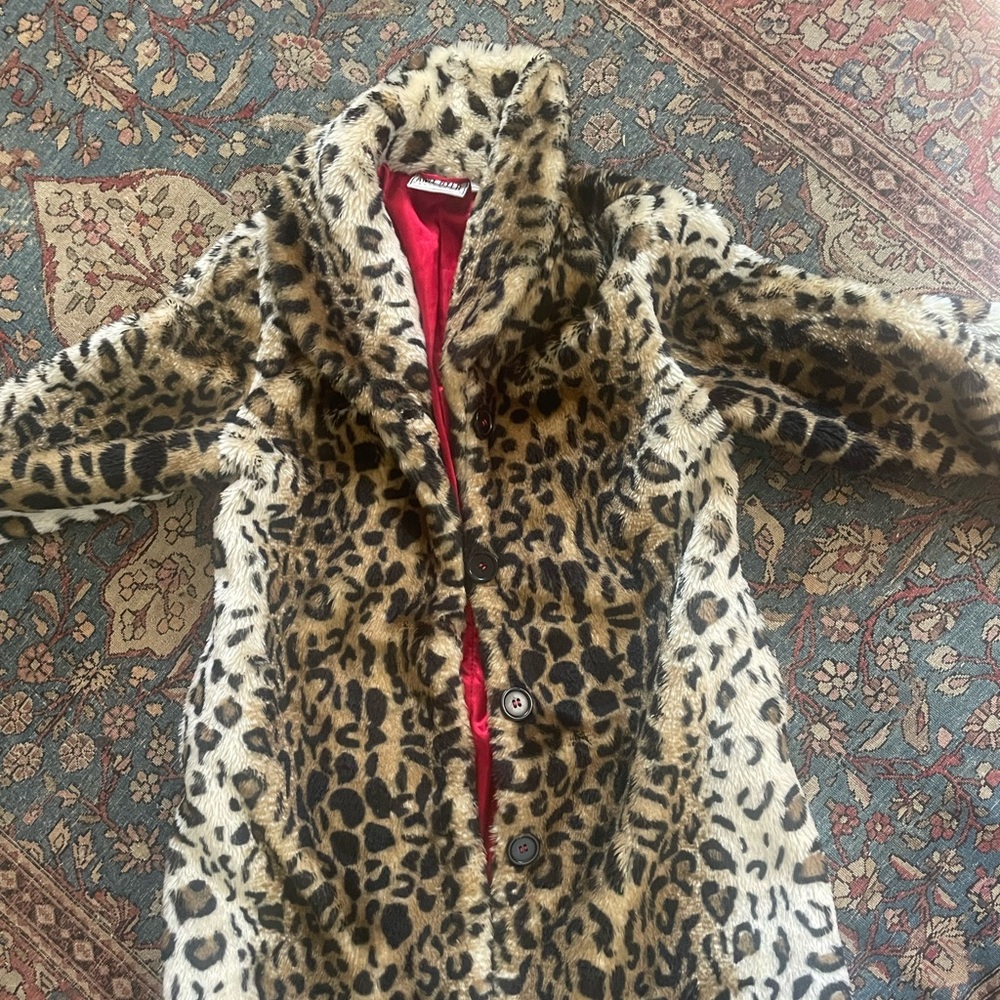 Amy Byer Animal Print Teddy Jacket